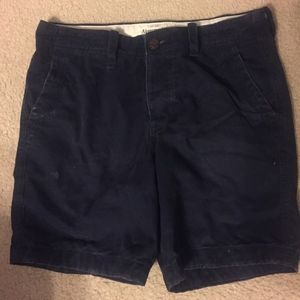 Abercrombie & Fitch navy blue preppy fit shorts